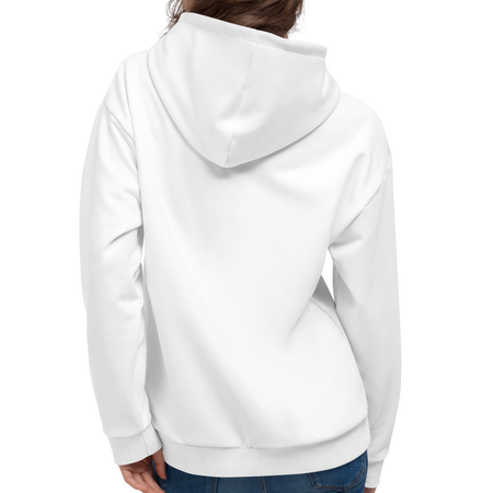 Pure White Hoodie Bright White Backside