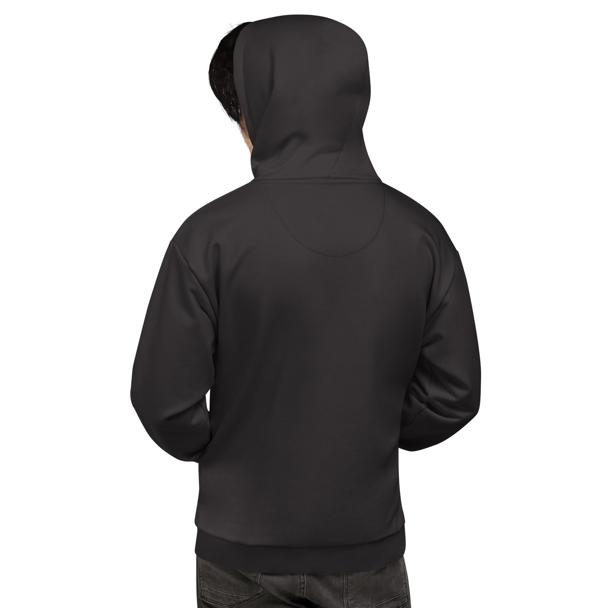Black Hoodie - Dark Grey Inside Hood on The Good Shop Online Store