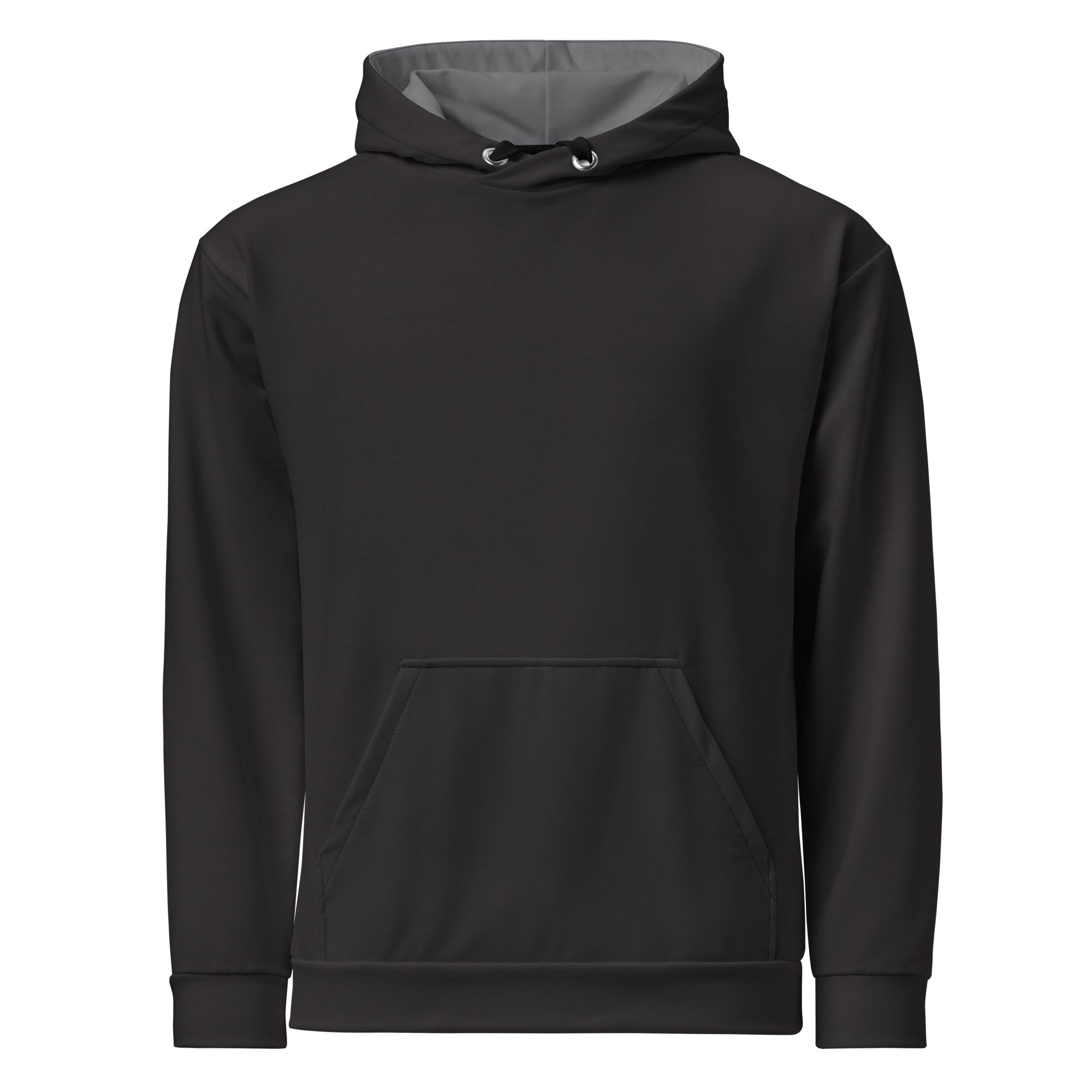 Black Hoodie - Dark Grey Inside Hood womens medium on The Good Shop Online Store