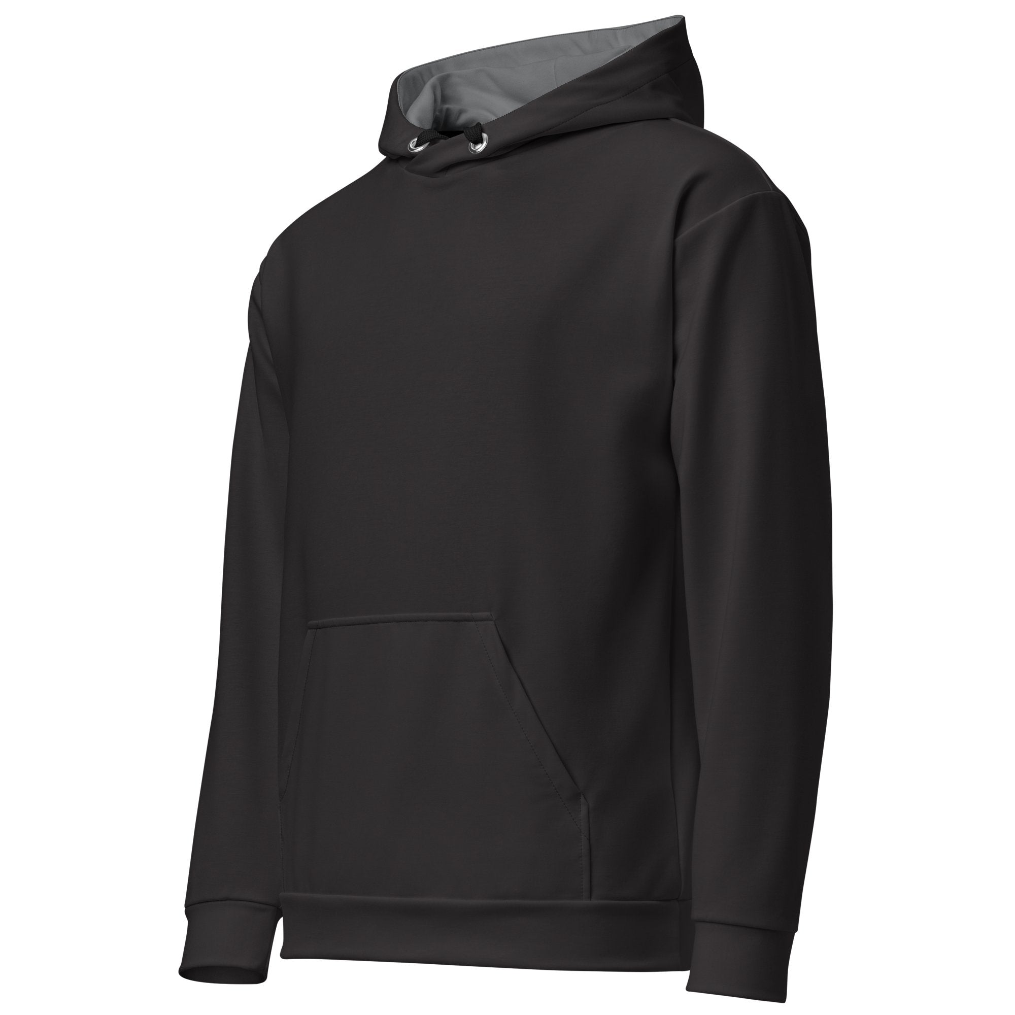 Black Hoodie - Dark Grey Inside Hood womens medium on The Good Shop Online Store