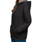 Black Hoodie - Dark Grey Inside Hood womens medium on The Good Shop Online Store