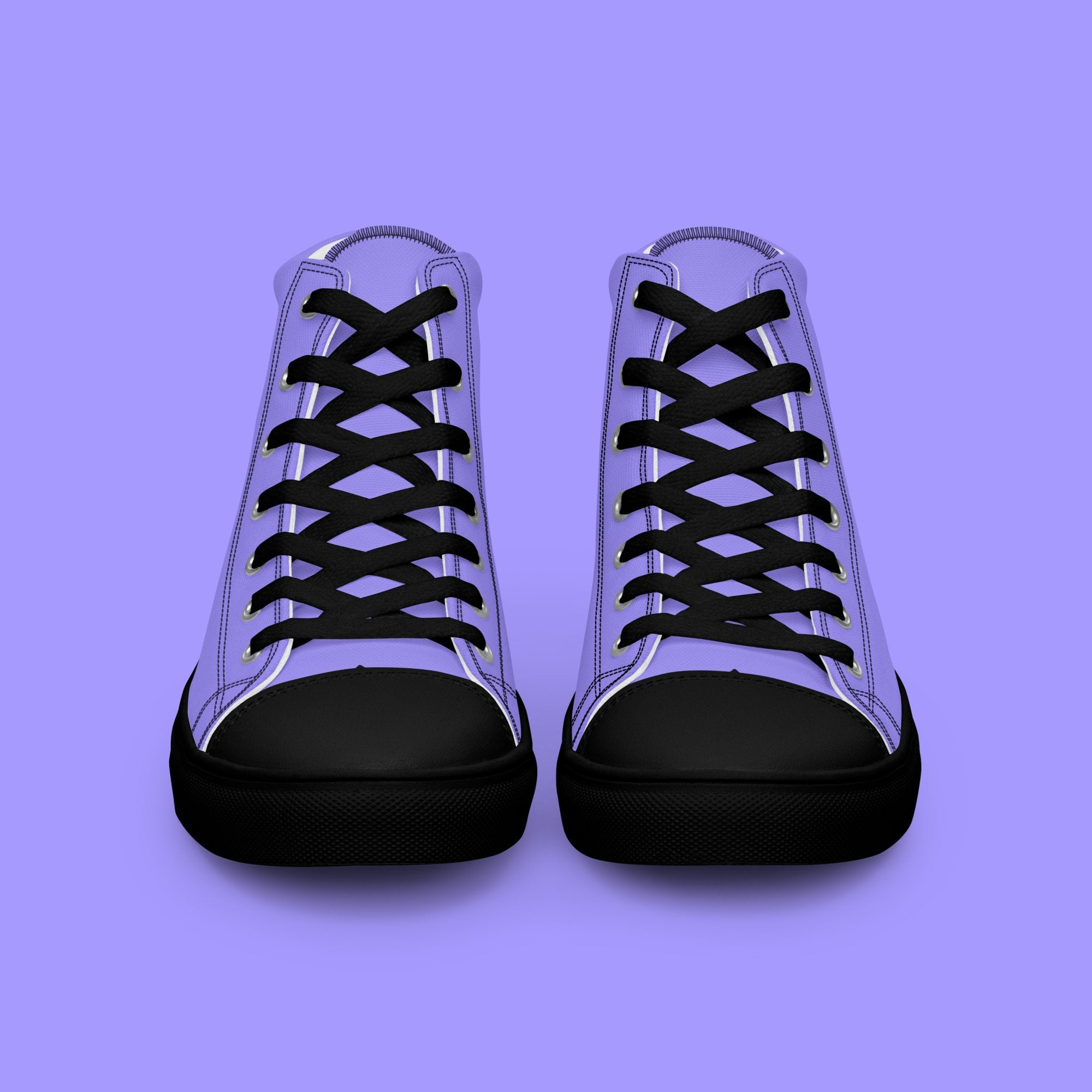 Lavender High Top Canvas Shoes - Men’s - Black Sole on The Good Shop Online Store