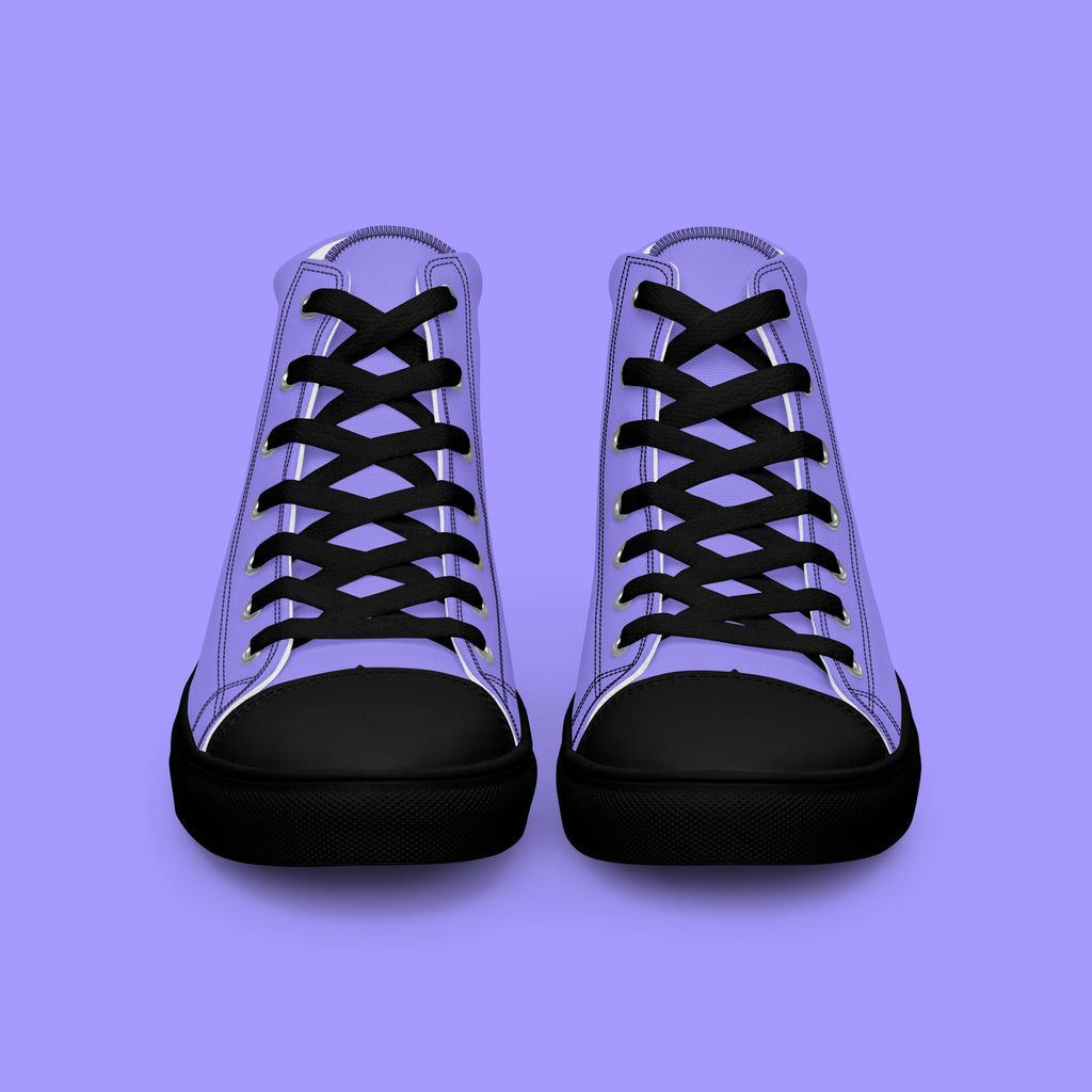 Lavender High Top Canvas Shoes - Men’s - Black Sole on The Good Shop Online Store