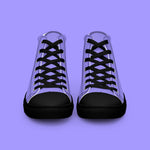 Lavender High Top Canvas Shoes - Men’s - Black Sole on The Good Shop Online Store