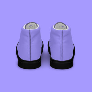 Lavender High Top Canvas Shoes - Men’s - Black Sole on The Good Shop Online Store
