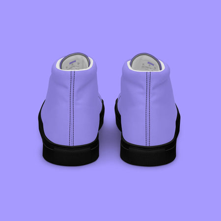 Lavender High Top Canvas Shoes - Men’s - Black Sole on The Good Shop Online Store