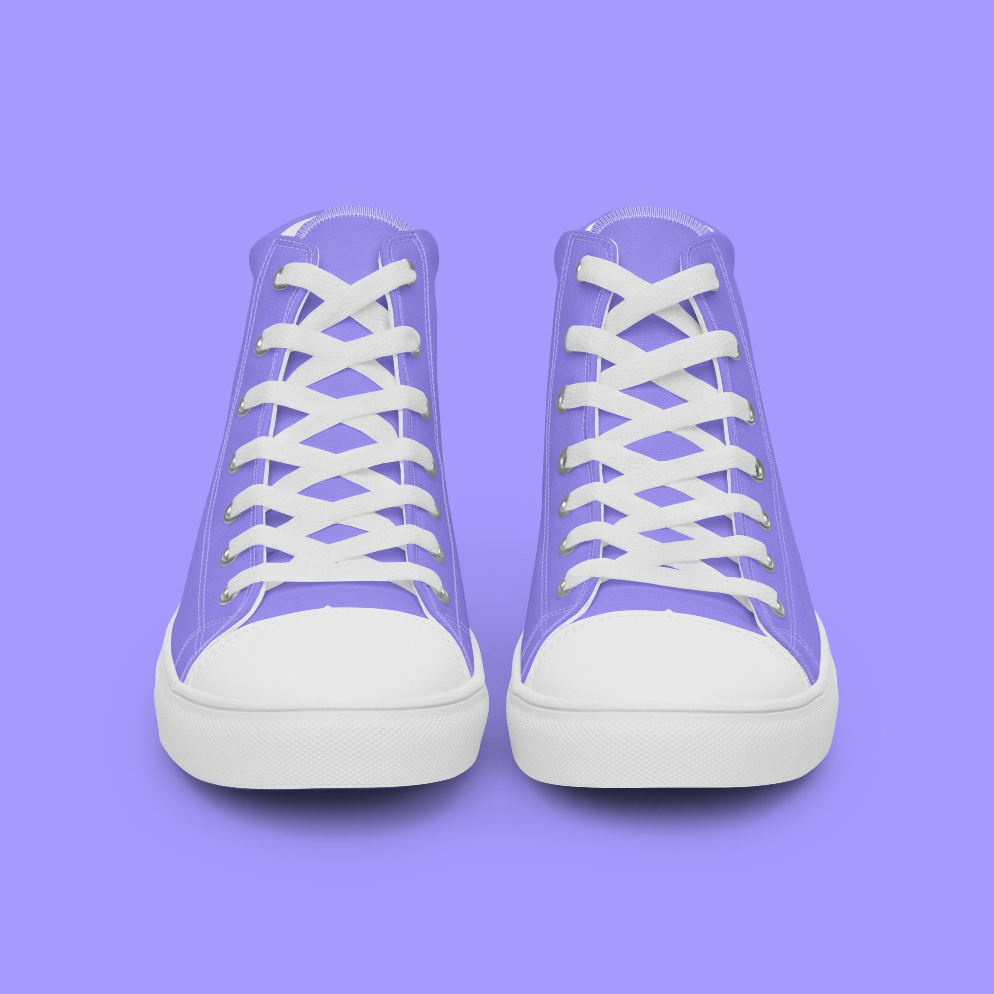 Lavender High Top Canvas Shoes - Men’s - White Sole on The Good Shop Online Store