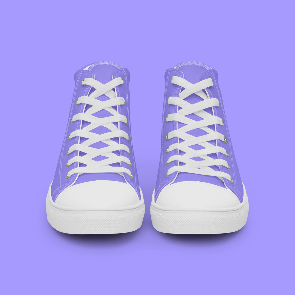 Lavender High Top Canvas Shoes - Men’s - White Sole on The Good Shop Online Store