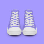 Lavender High Top Canvas Shoes - Men’s - White Sole on The Good Shop Online Store