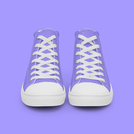 Lavender High Top Canvas Shoes - Men’s - White Sole on The Good Shop Online Store