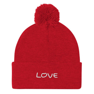 Love Pom-Pom Beanie on The Good Shop Online Store