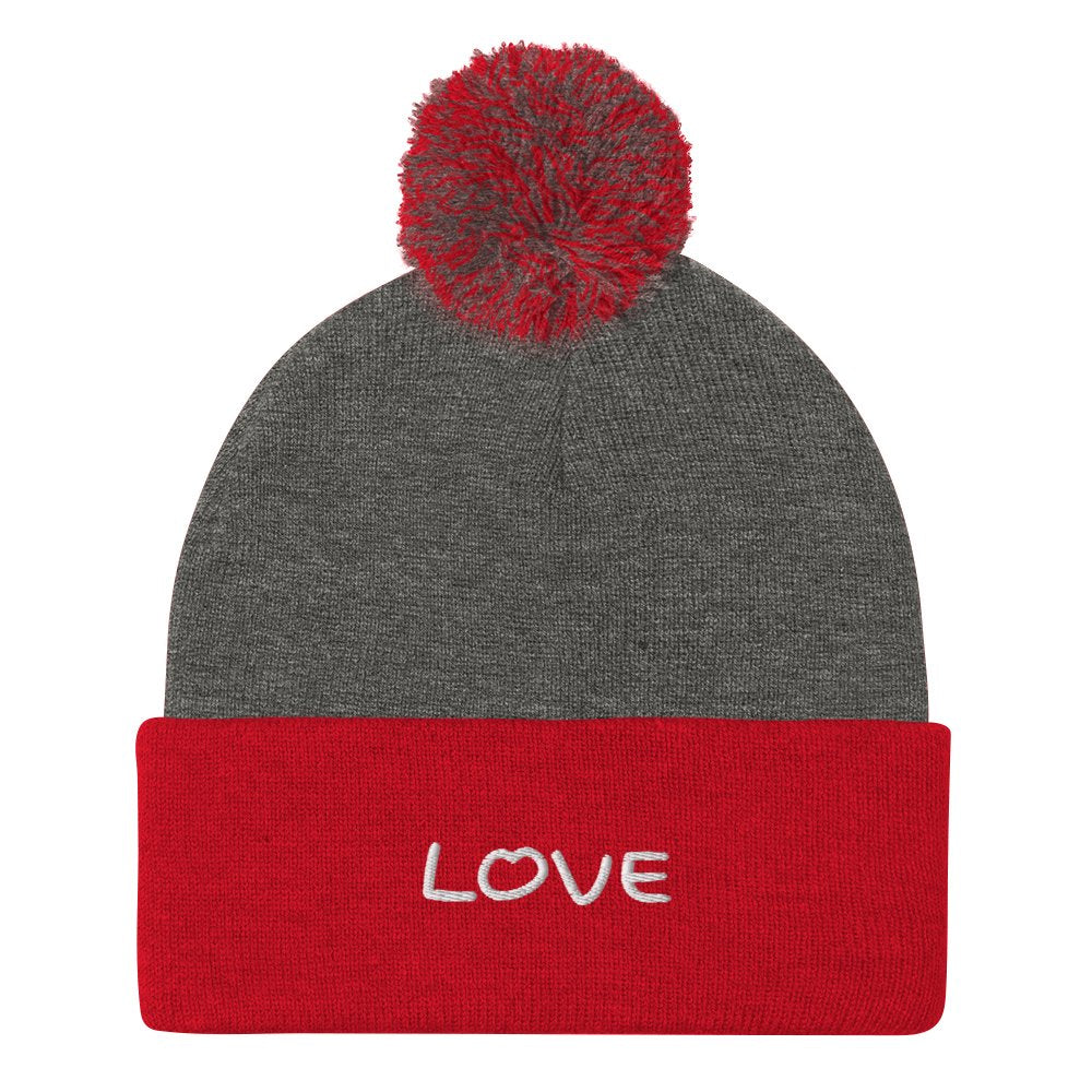 Love Pom-Pom Beanie on The Good Shop Online Store