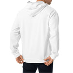 Pure Bright White Hoodie - Grey Inside the Hoodie on The Good Shop Online Store