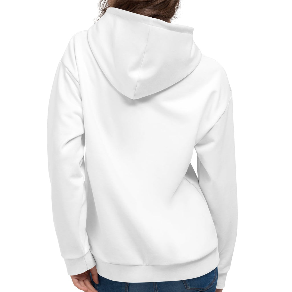 Pure Bright White Hoodie - Grey Inside the Hoodie Womens Large on The Good Shop Online Store
