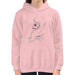 Annie Puaso Fierce Cat Hoodie - Kids -Pink on The Good Shop Online Store