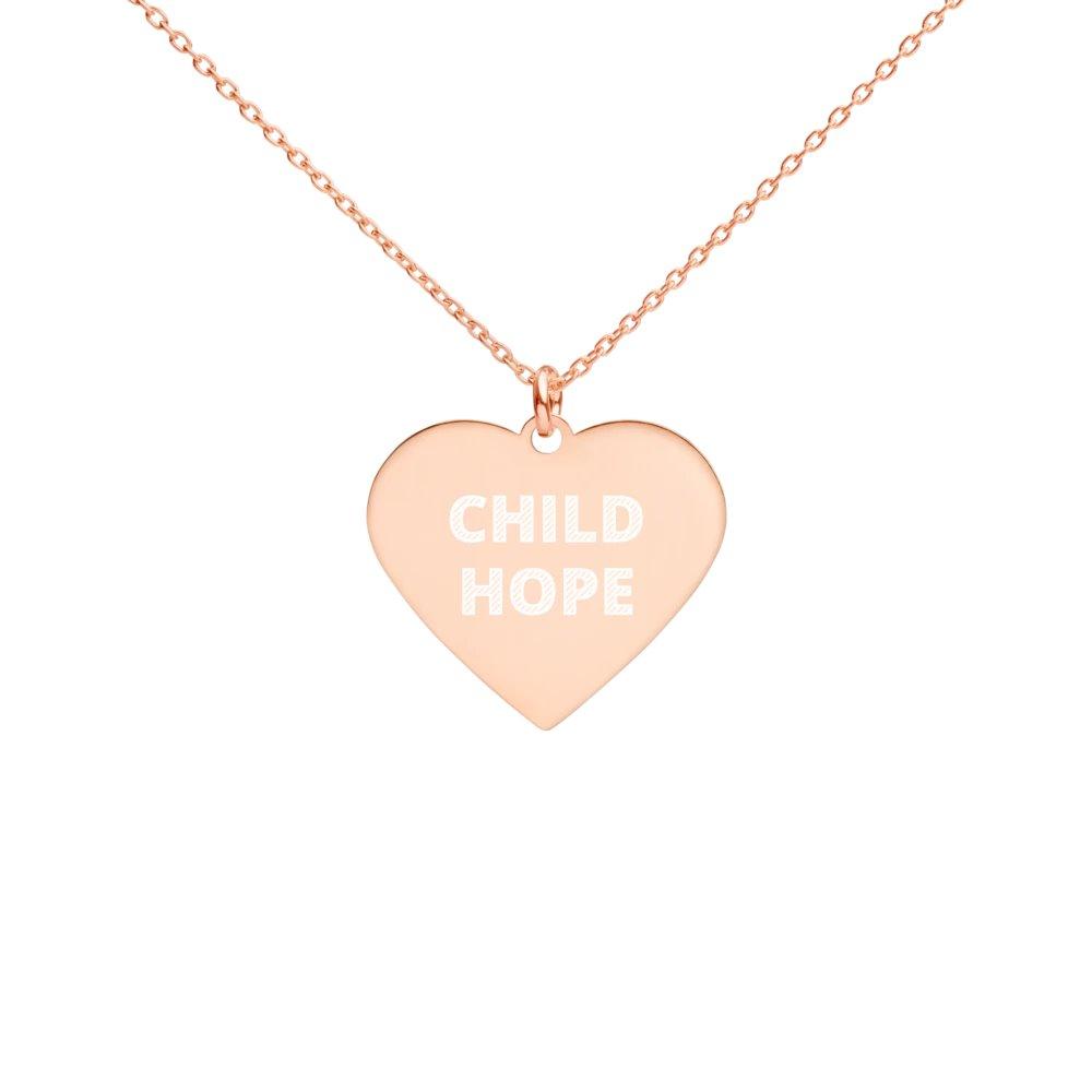 Childhope 18K Rose Gold Coated Silver Heart Necklace on The Good Shop Online Store