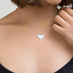 Childhope Silver Heart Necklace with Rhodium Coating on The Good Shop Online Store