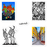 Collector Sticker Set Stockholm 1 - Art By Wentzel on The Good Shop Online Store