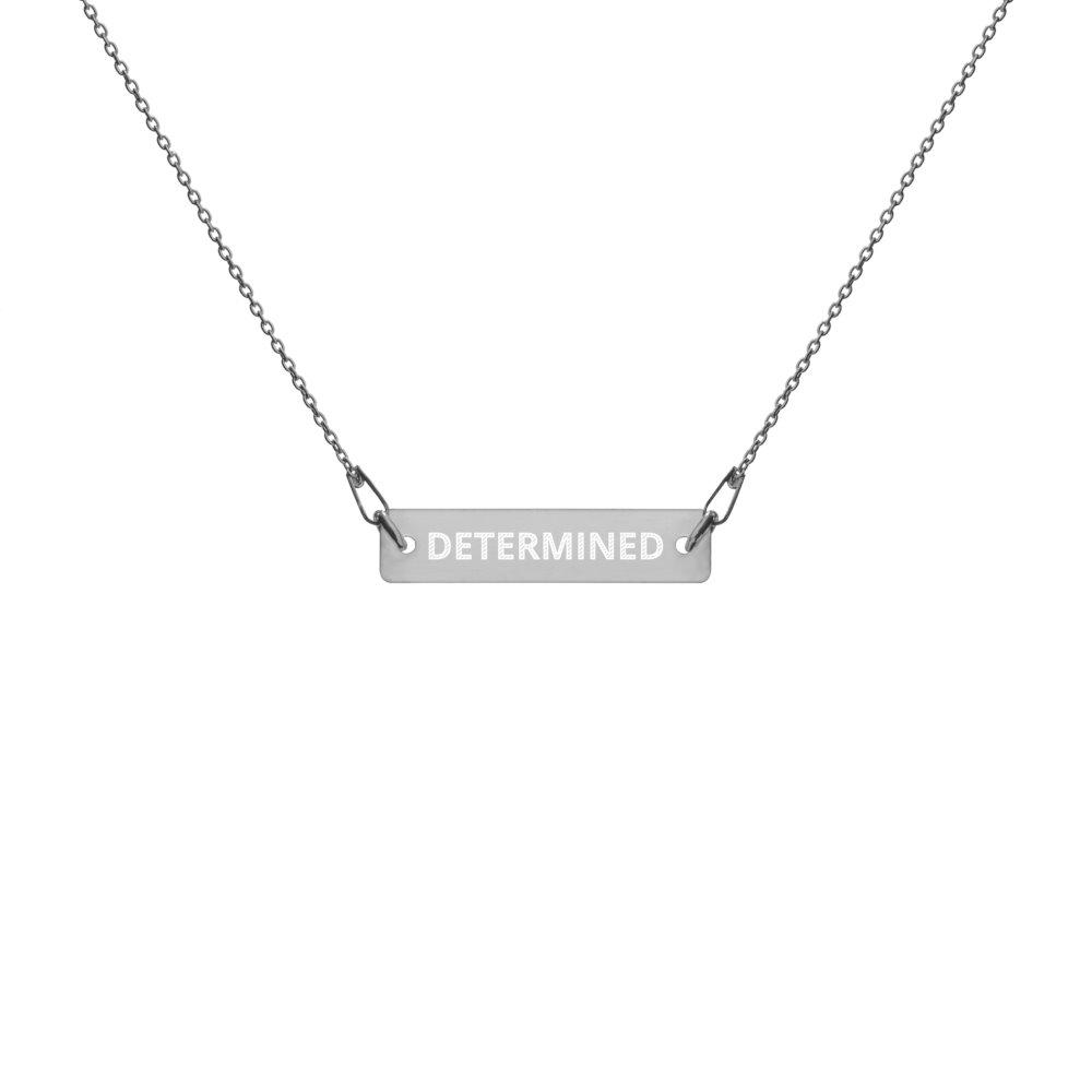 Determined Necklace in Silver with Black Rhodium Coating on The Good Shop Online Store