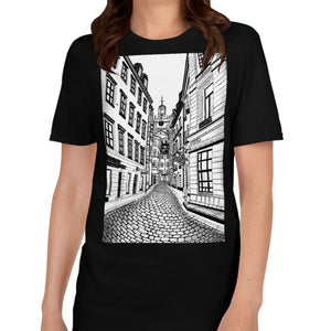 Gamla Stan T-Shirt - Old Town of Stockholm - Stefan Wentzel on The Good Shop Online Store