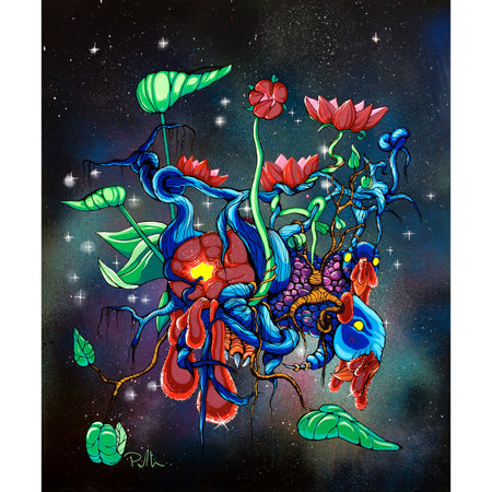 Intergalactic Scrotum Creature - Original Painting by Perniepaints on The Good Shop Online Store