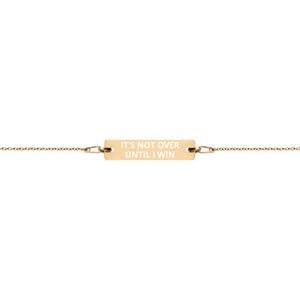 It's not over until I win Bracelet in 24K Gold Coated Silver on The Good Shop Online Store