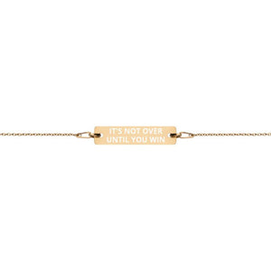 It's not over until you win Bracelet in 24K Gold Coated Silver on The Good Shop Online Store