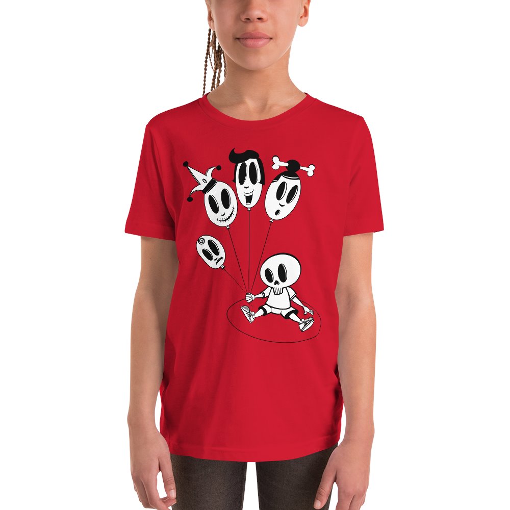 Kids T-shirt - Baloons - Skulls & Ghosts - Stefan Wentzel - Art By Wentzel on The Good Shop Online Store