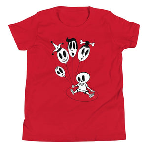 Kids T-shirt - Baloons - Skulls & Ghosts - Stefan Wentzel - Art By Wentzel on The Good Shop Online Store