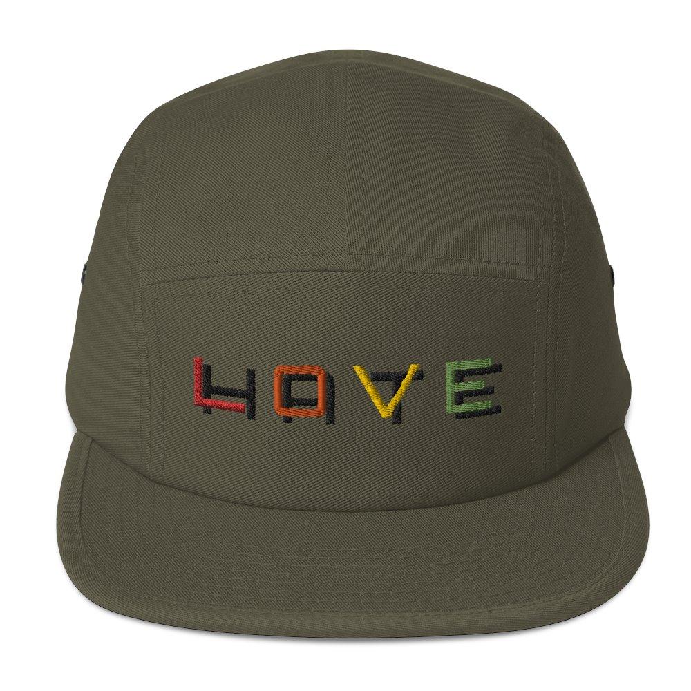 Love over Hate Five Panel Cap – The Good Shop