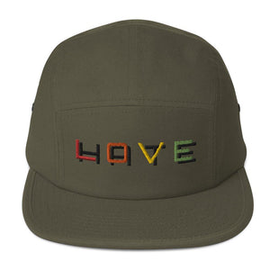 Love over Hate Five Panel Cap on The Good Shop Online Store