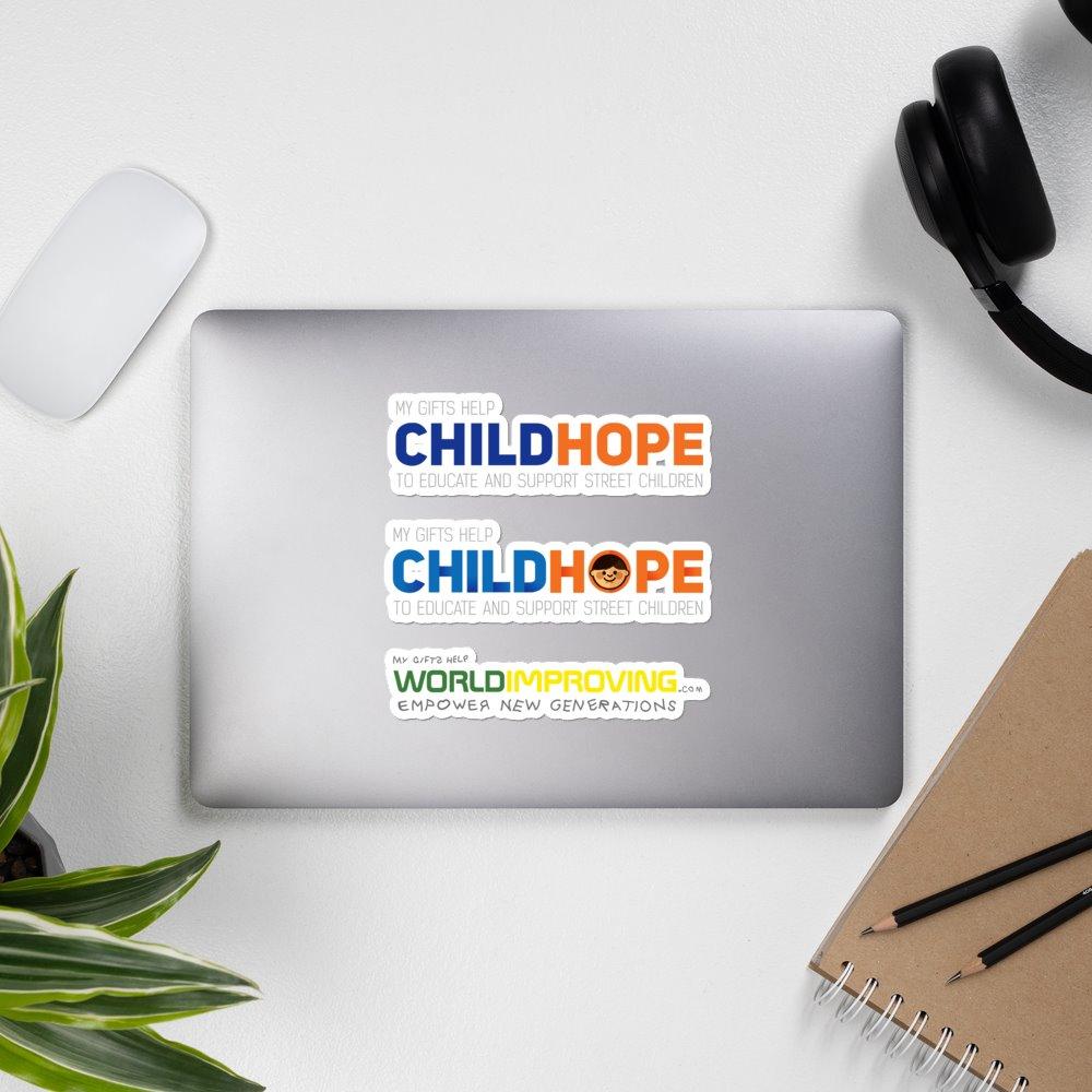 My Gift Helps - Childhope Donation Stickers on The Good Shop Online Store