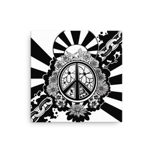 Peace Dove & Flowers Canvas Print - White - Stefan Wentzel - Art By Wentzel on The Good Shop Online Store