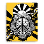 Peace Dove & Flowers Canvas Print - Yellow - Stefan Wentzel - Art By Wentzel on The Good Shop Online Store