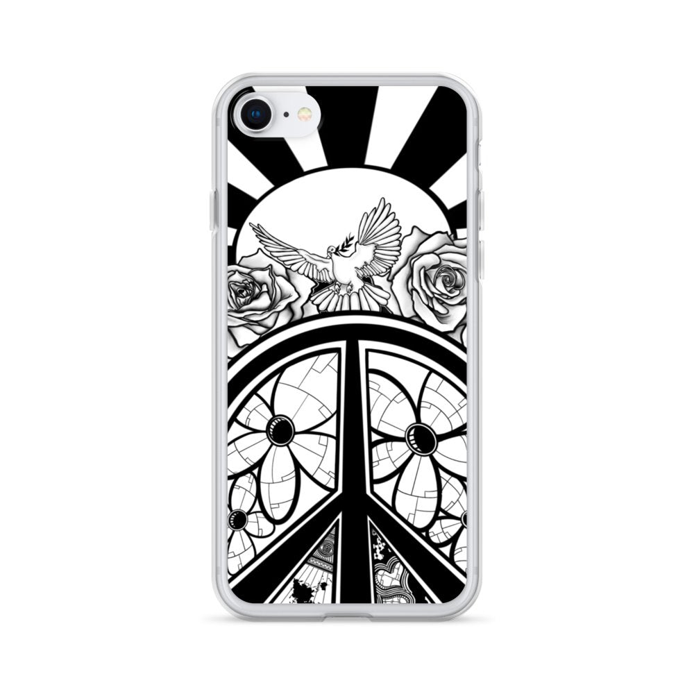 Peace Dove & Flowers iPhone Case - Stefan Wentzel - Art By Wentzel on The Good Shop Online Store