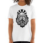 Peace Dove & Flowers T-Shirt - Stefan Wentzel - Art By Wentzel on The Good Shop Online Store