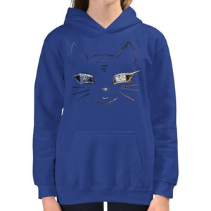 Annie Puaso Cat Hoodie - Kids - Blue on The Good Shop Online Store