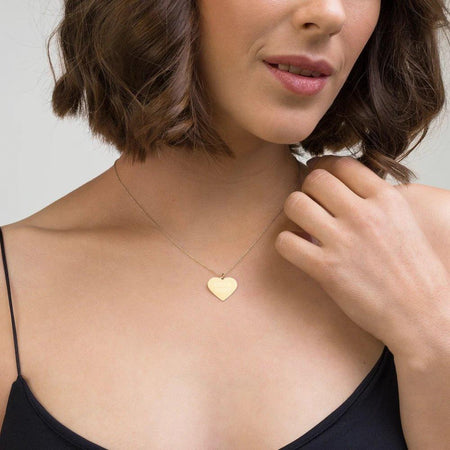 Subtle Childhope 24K Gold Coated Silver Heart Necklace on The Good Shop Online Store
