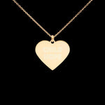 Subtle Childhope 24K Gold Coated Silver Heart Necklace on The Good Shop Online Store