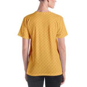 Worldimproving Pattern T-shirt - Mellow Yellow Female Model 250ITWC on The Good Shop Online Store